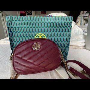 Tory Burch Purse Kira Chevron Small Camera Bag NWT